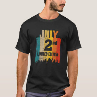 Camiseta 2 De Julio Edición Limitada Julio 2 De Día 7 Retro