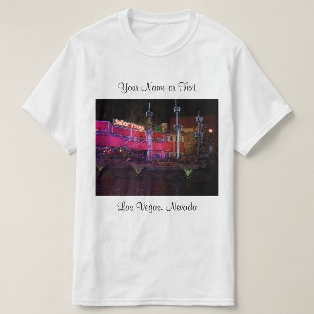 Camiseta #2 del barco pirata de la isla del tesoro (Diseño del anverso)