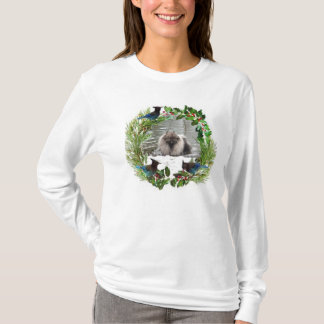 Camiseta #2 del Keeshond del navidad
