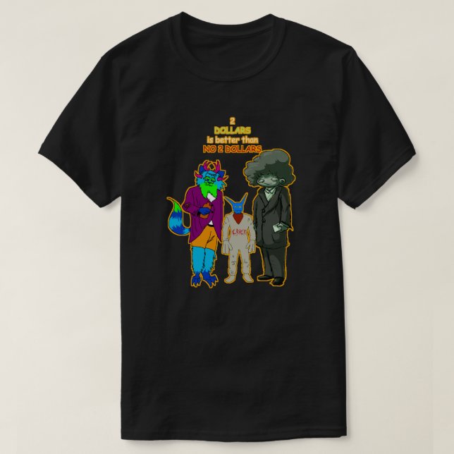 Camiseta 2 dólares (Diseño del anverso)