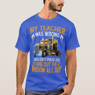Camiseta 2 E3 Funny Taxista Mi profesor estaba equivocado
