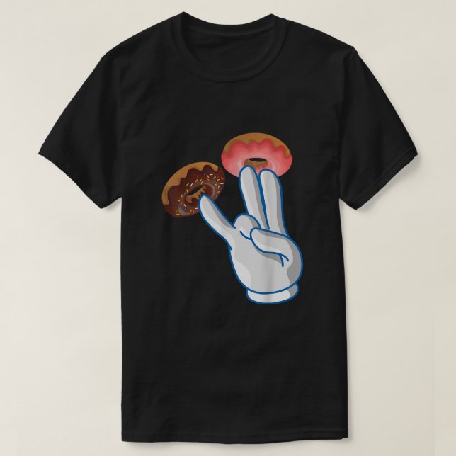 Camiseta 2 En el rosa 1 en el humor sucio rosado (Diseño del anverso)