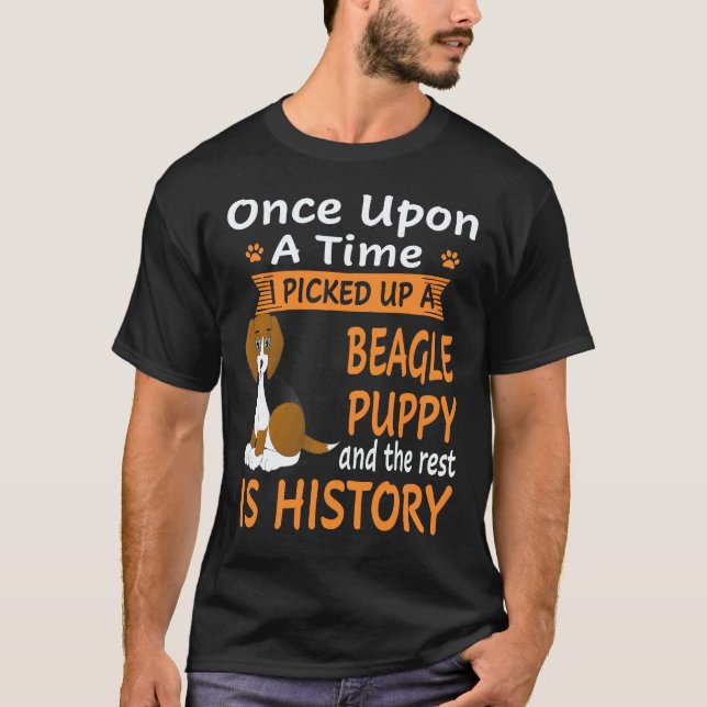 Camiseta 2 Érase Una Vez -  Cachorro Beagle Beagle (Anverso)