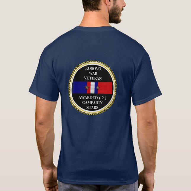 CAMISETA 2 ESTRELLAS DE CAMPAÑA VETERANO DE GUERRA EN KOSOV (Reverso)
