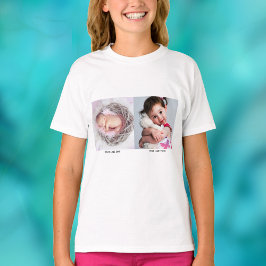 Camiseta 2 fotos: Bestie, Mom & Dad, Baby Pics o Mascota