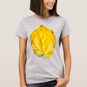 Camiseta 2 hojas amarillas   Georgia O'Keeffe  