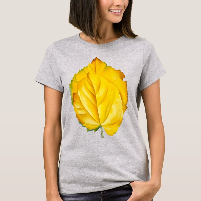 Camiseta 2 hojas amarillas | Georgia O'Keeffe | (Anverso)