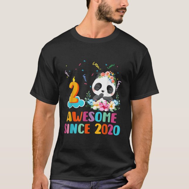 Camiseta 2 Increíble Desde 2020 2.ª Panda Unicorn (Anverso)