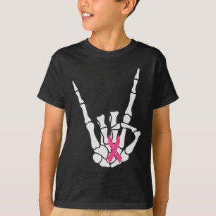 Camiseta (2 lados) Cáncer de Mama es Halloween divertido co