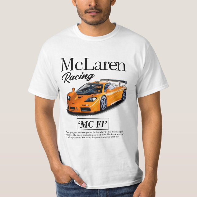 Camiseta 2 Lados McLaren F1 Carreras Hoodie - Regalos Para  (Anverso)