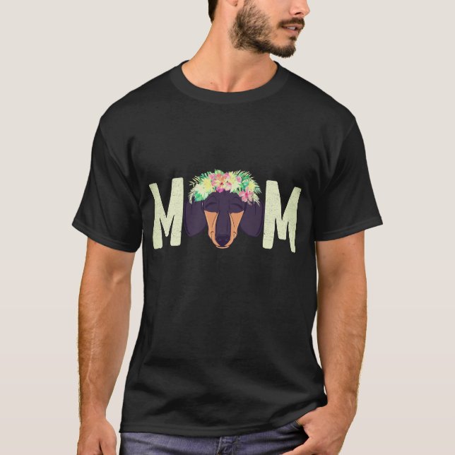 Camiseta 2 Mamá Dachshund (Anverso)