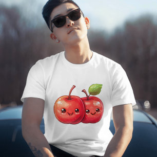 Camiseta 2 manzanas kawaii lindas