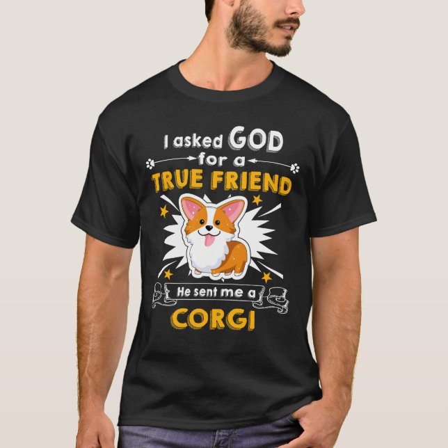 Camiseta 2 Me Envió Un Corgi (Anverso)