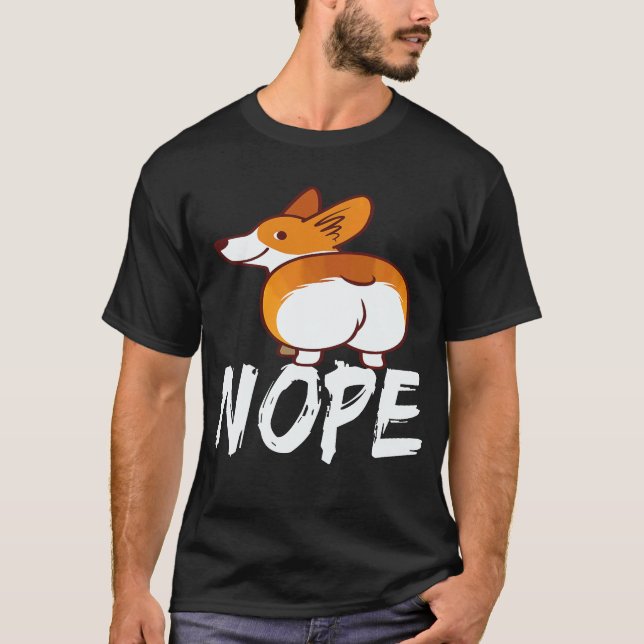 Camiseta 2 Nope - Corgi (Anverso)