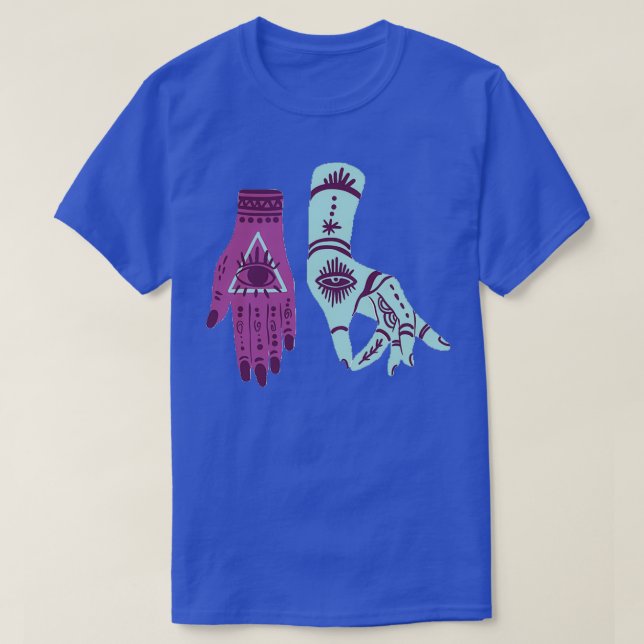 Camiseta 2 Ojos de mano de Gótico (Diseño del anverso)