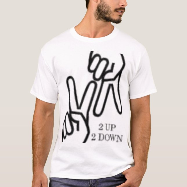 Camiseta 2 para arriba, 2 abajo (Anverso)