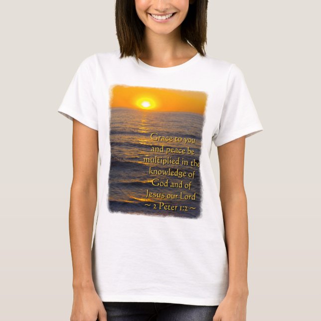 Camiseta 2 Pedro 1:2 (Anverso)