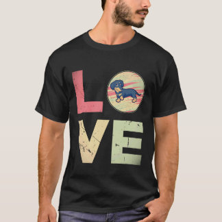 Camiseta 2 Regalos retro vintage Dachshund Mamá Perro Dachs