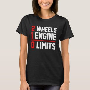 Camiseta 2 Ruedas 1 Motores 0 Límites Bicicleta Sucia