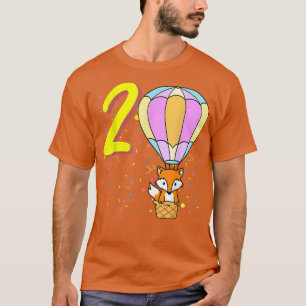 Camiseta 2 Year Old Balloon Fo Birthday