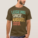 Camiseta 2 Year Old Gift 2nd Birthday Boy Legend Since Augu<br><div class="desc">2 Year Old Gift 2nd Birthday Boy Legend Since August 2020  .</div>