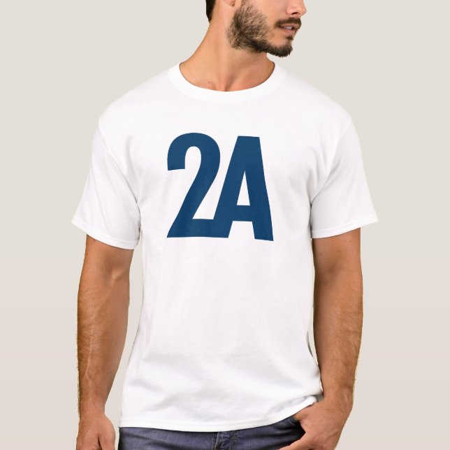 Camiseta 2A - 2da enmienda - azul (Anverso)