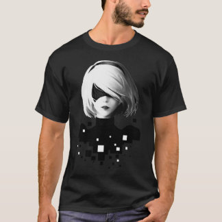 Camiseta 2B y píxeles