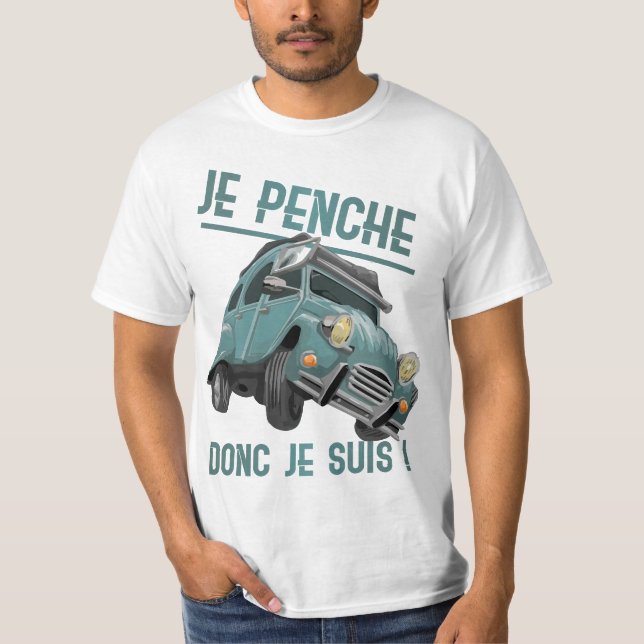 Camiseta 2CV inclinado (Anverso)