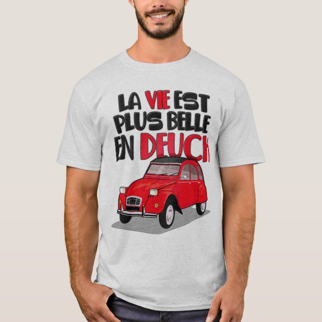 Camiseta 2cv La vie est belle (Anverso)