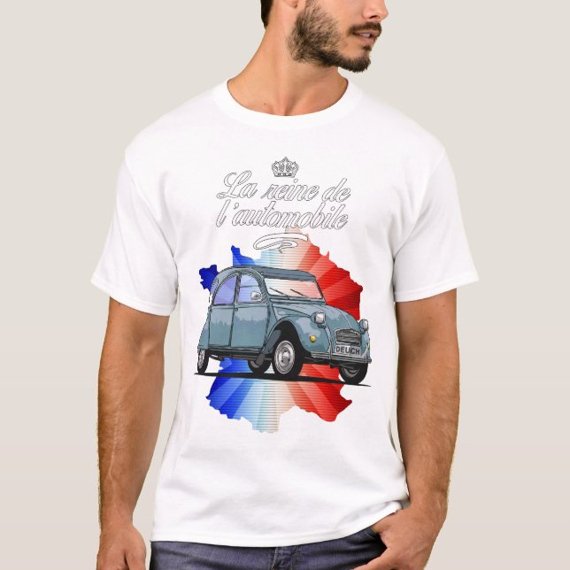 Camiseta 2CV Reina del automóvil (Anverso)