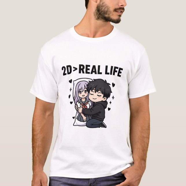 Camiseta 2D > Real Life (Anverso)