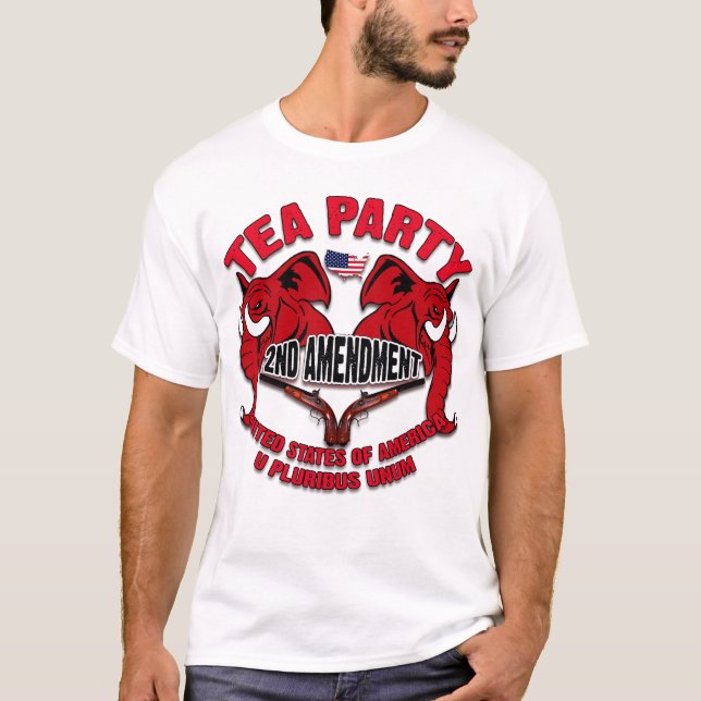 Camiseta 2da enmienda de la fiesta del té (Anverso)