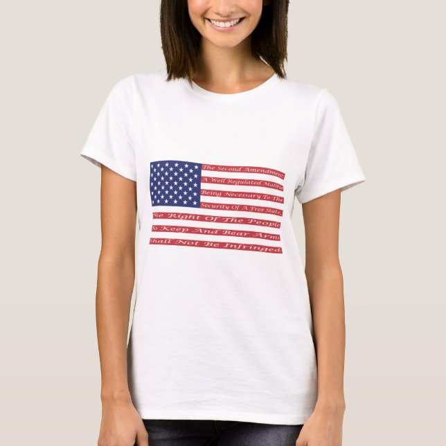 Camiseta 2do Bandera de la enmienda (Anverso)