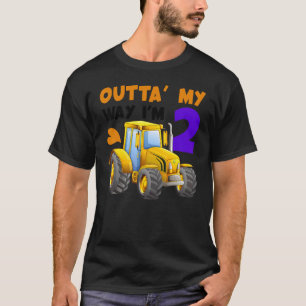 Camiseta 2do cumpleaños Tractor de 2 años de edad Dos Fiest
