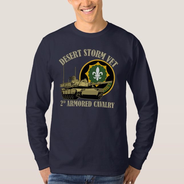 Camiseta 2do El tanque del veterinario M1 de la tormenta de (Anverso)