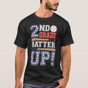 Camiseta 2do Grado Batter Up Béisbol Segundo Grado De Vuelt