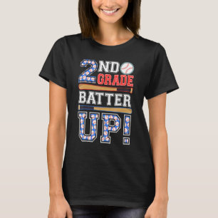 Camiseta 2do Grado Batter Up Béisbol Segundo Grado De Vuelt