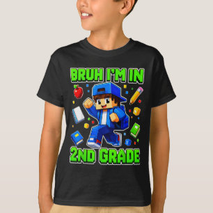Camiseta 2do grado para niños de regreso a clases primer dí