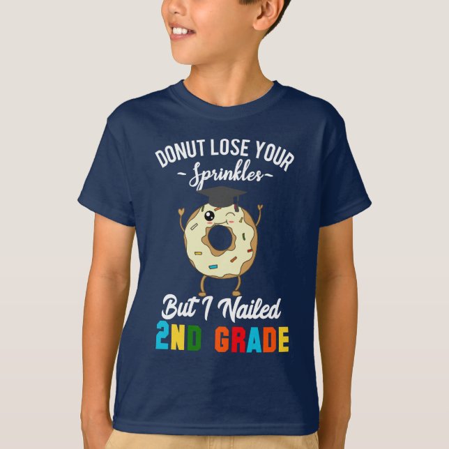 Camiseta 2do graduado divertido del buñuelo de la (Anverso)