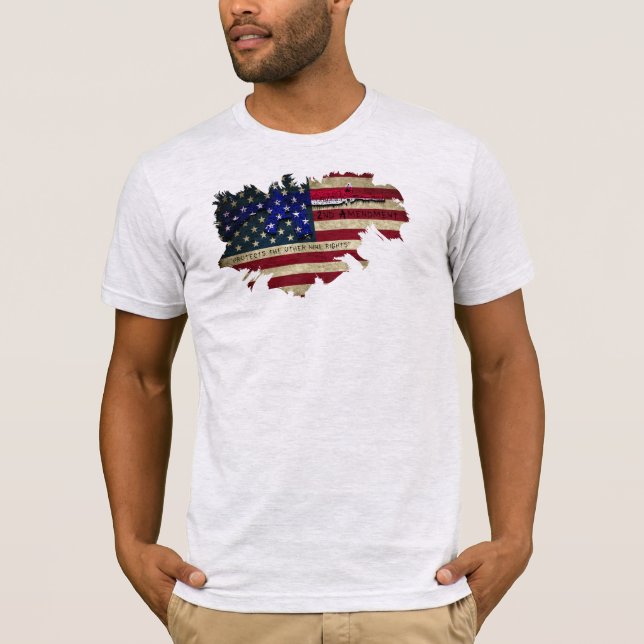 Camiseta 2do La enmienda protege las otras derechas (Anverso)