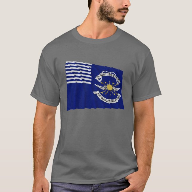 Camiseta 2do Lt Dragoons Waving Flag del regimiento (Anverso)