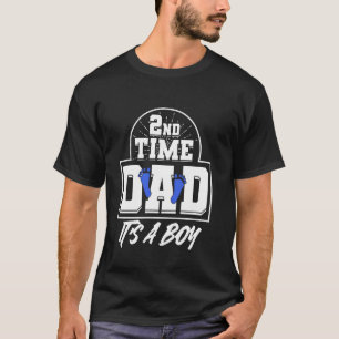 Camiseta 2do Segunda Vez Papá Es un Niño Revelación de Sexo
