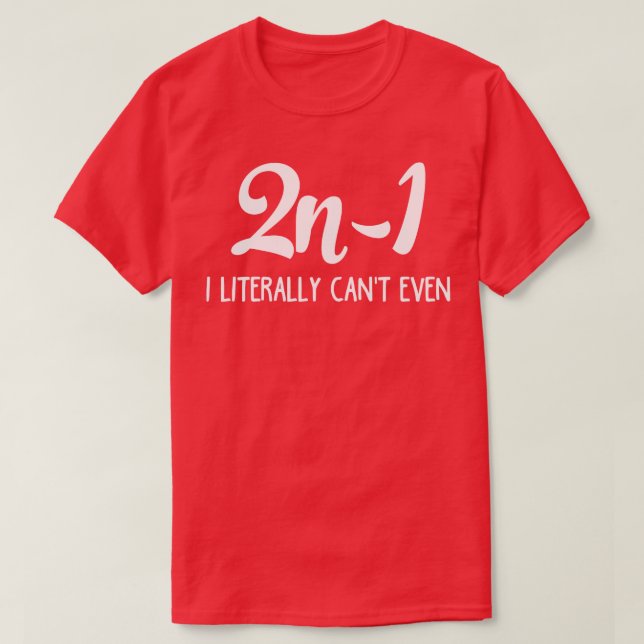 Camiseta 2n1 Literalmente no puedo (Diseño del anverso)