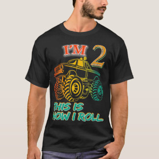 Camiseta 2nd Birthday Gifts Ix27m 2 This Is How I Roll Mons