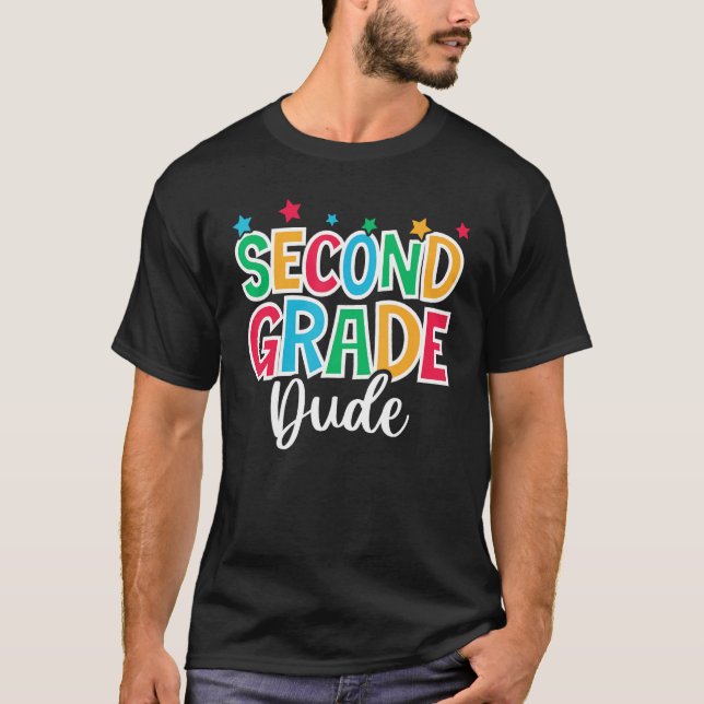 Camiseta 2nd Grade Dude First Day of School Welcome Back to (Anverso)