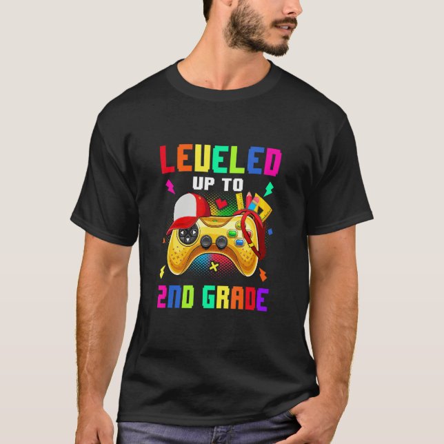 Camiseta 2Nd Grade Gamer First Day Of Third Grade Boys Back (Anverso)
