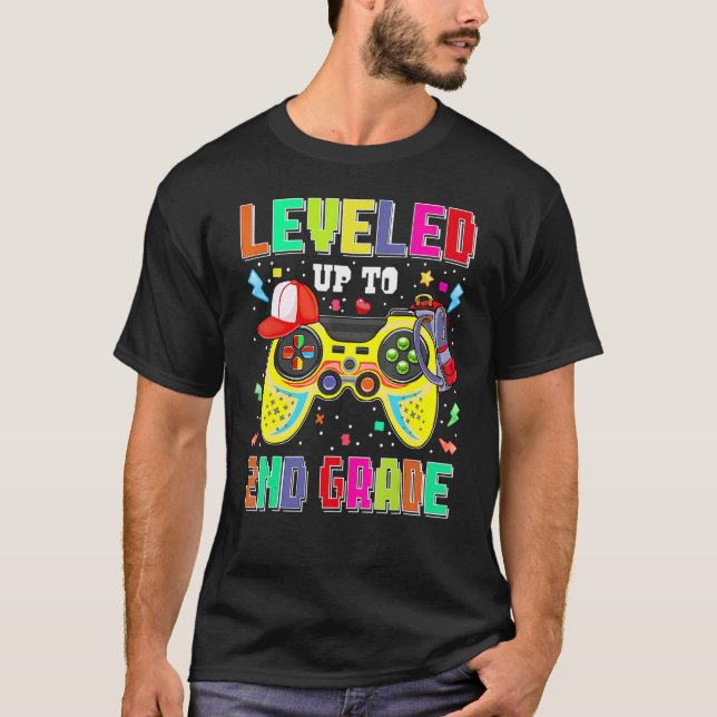 Camiseta 2nd Grade Gamer First Day Second Grade Boys Back T (Anverso)