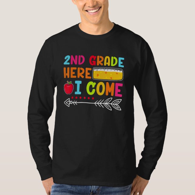 Camiseta 2nd Grade Here I Come Happy First Day Of School  2 (Anverso)