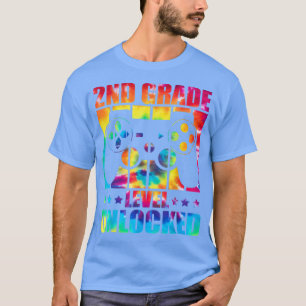 Camiseta 2nd Grade Level Unlocked Back To School Tie Dye Vi