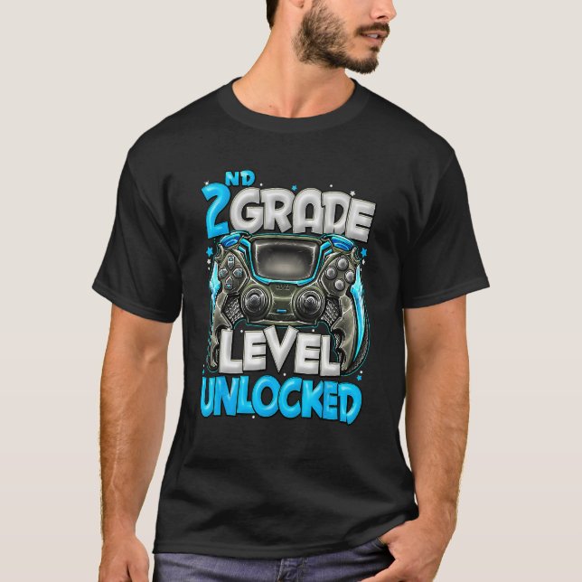 Camiseta 2nd Grade Level Unlocked Game On 2nd Grade Back To (Anverso)